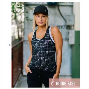 NWT Zyia Black Reflective Havana Tank